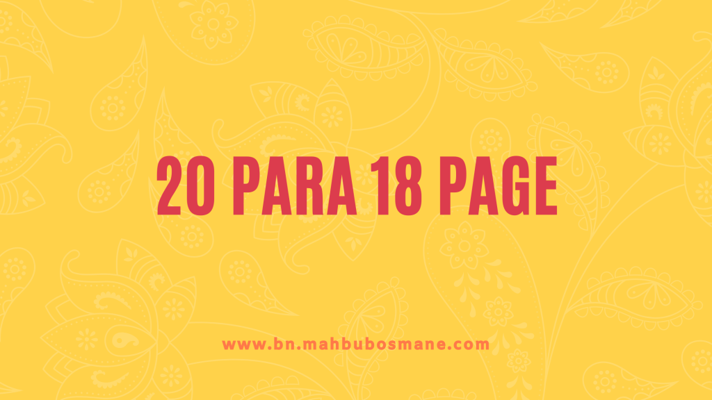 20 Para 18 Page