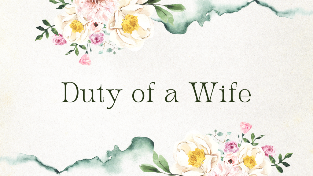 Duty of a Wife